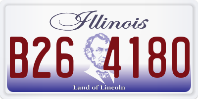 IL license plate B264180