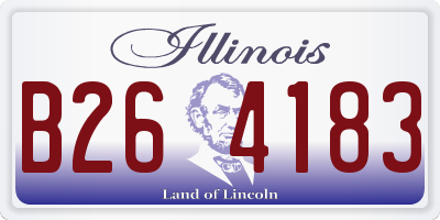 IL license plate B264183