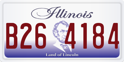 IL license plate B264184