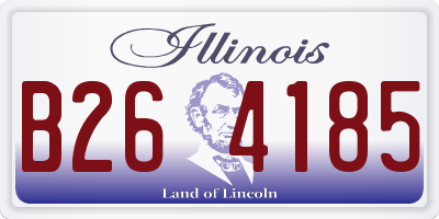 IL license plate B264185