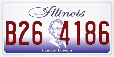 IL license plate B264186