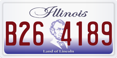 IL license plate B264189