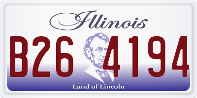 IL license plate B264194