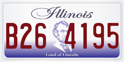 IL license plate B264195
