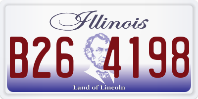 IL license plate B264198