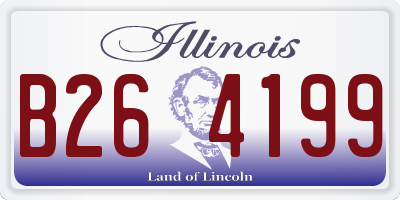 IL license plate B264199
