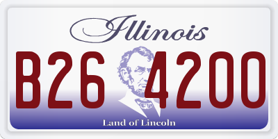 IL license plate B264200