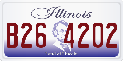 IL license plate B264202