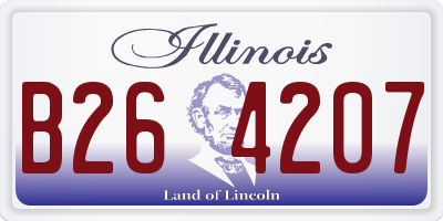 IL license plate B264207