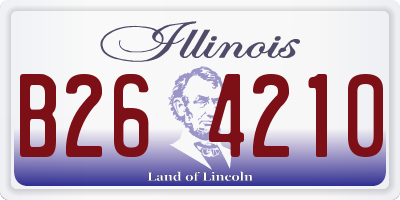 IL license plate B264210