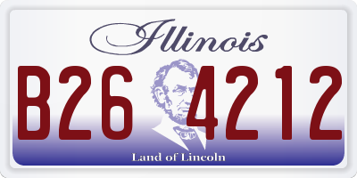 IL license plate B264212