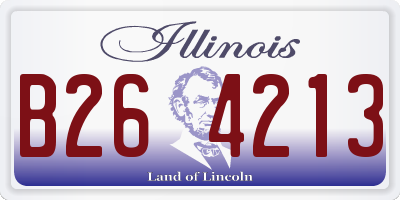 IL license plate B264213
