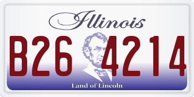 IL license plate B264214
