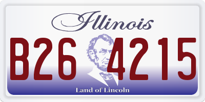IL license plate B264215
