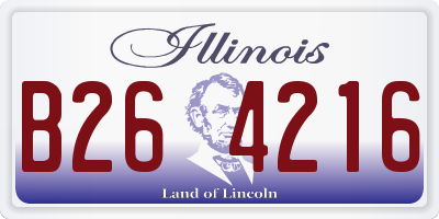 IL license plate B264216
