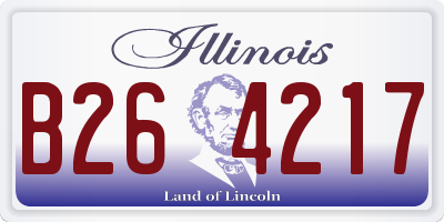 IL license plate B264217