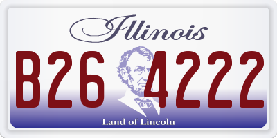 IL license plate B264222