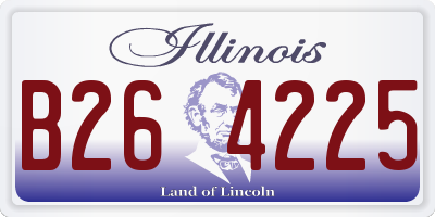 IL license plate B264225