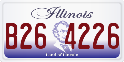 IL license plate B264226