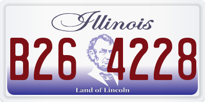 IL license plate B264228