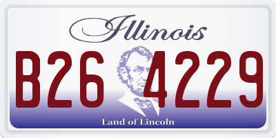 IL license plate B264229