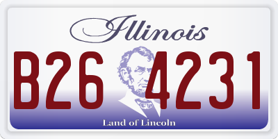 IL license plate B264231