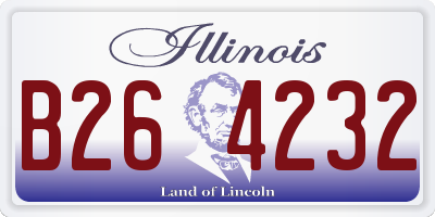 IL license plate B264232