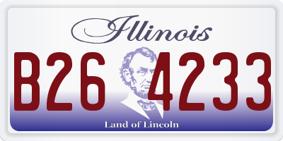 IL license plate B264233