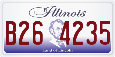 IL license plate B264235
