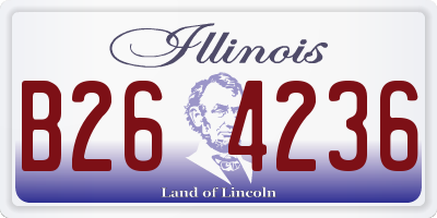 IL license plate B264236