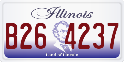 IL license plate B264237
