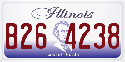IL license plate B264238