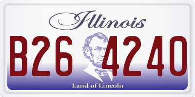 IL license plate B264240