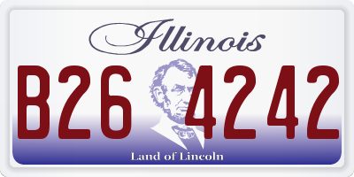 IL license plate B264242
