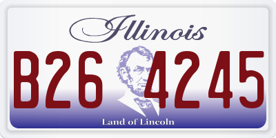 IL license plate B264245