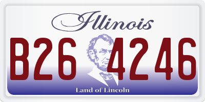 IL license plate B264246