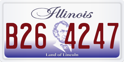 IL license plate B264247