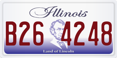 IL license plate B264248