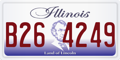 IL license plate B264249