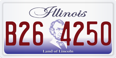 IL license plate B264250