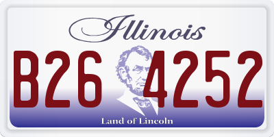 IL license plate B264252