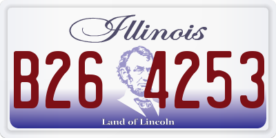 IL license plate B264253
