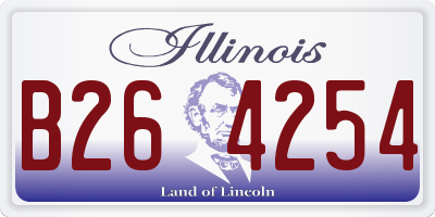 IL license plate B264254