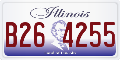 IL license plate B264255