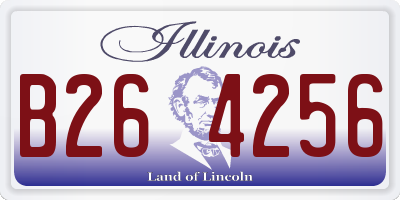 IL license plate B264256