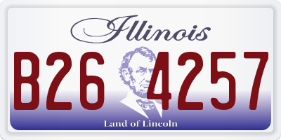 IL license plate B264257