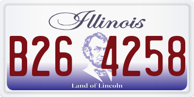 IL license plate B264258