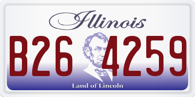 IL license plate B264259