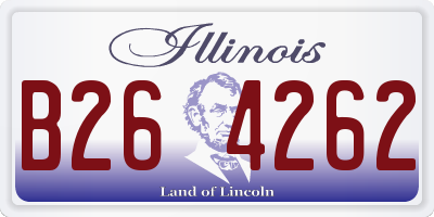 IL license plate B264262