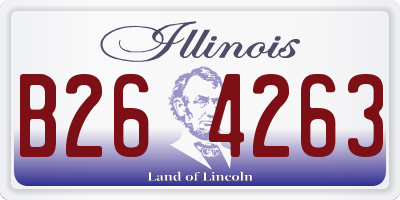 IL license plate B264263